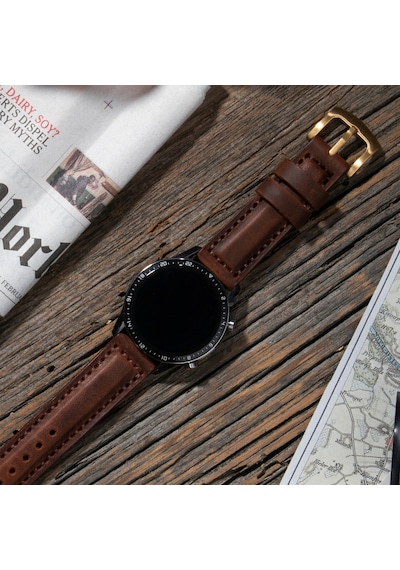 Vagave Huawei Watch 4 GT2E GT3 Pro 20 22 MM Deri Kordon Vagave Huawei Watch 4 GT2E GT3 Pro 20 22 MM Deri Kordon
