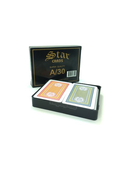 Star A-30 2 Deste İskambil Oyun Kağıdı A-k-q-j
