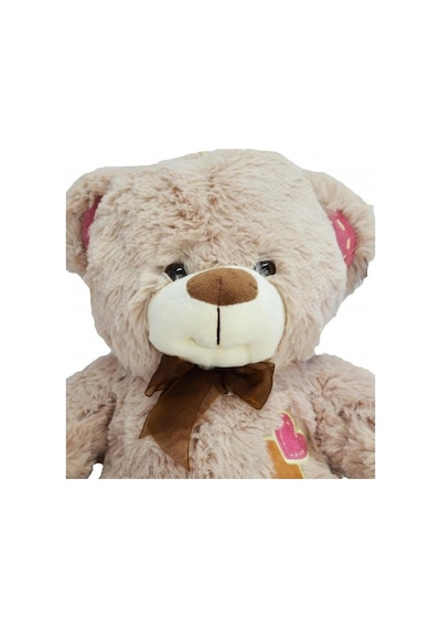 75 Cm Pelüş Ayı 3169 Gri - Beyaz