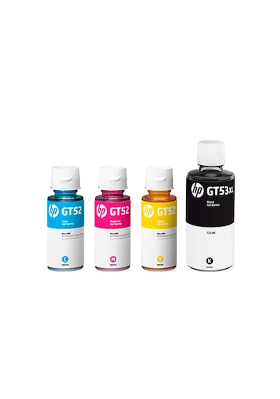 P Gt53 / Gt52  4 Renk Mürekkep Seti Siyah, Mavi, Kırmızı, Sarı - Smart Tank 515 530 615 / Ink Tank 315 415 Yazıcı Uyumlu