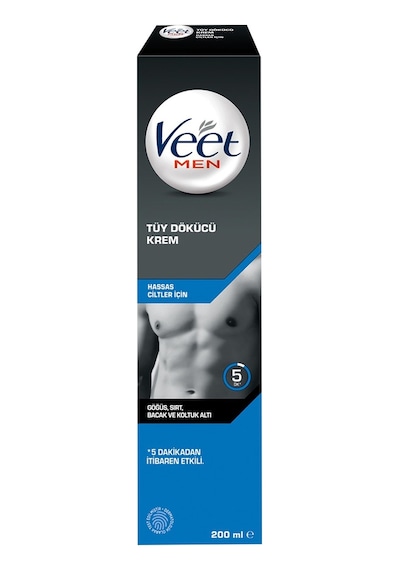 Veet Men Tüy Dökücü Krem 200ml Hassas Ciltler İçin Pratik Ve Etkili Tarı