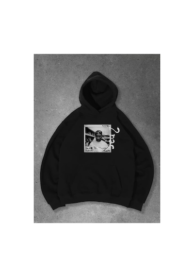 Tarzsokak Unisex 2pac Sweatshirt Siyah