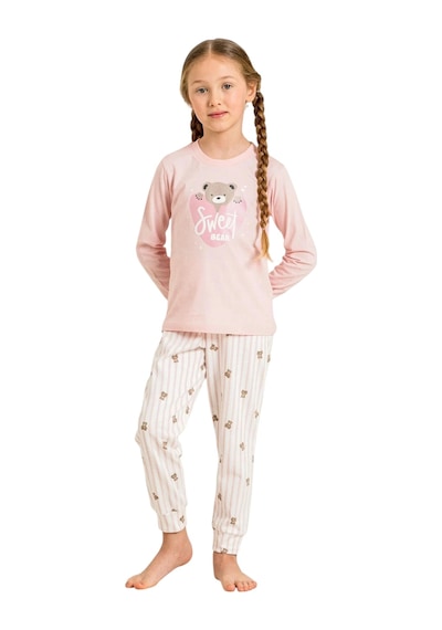 Rolypoly Rp3911c Kız Çocuk Uzun Kol Pijama Takım Pembe