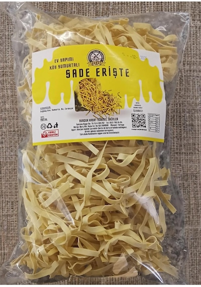 500 Gr Ev Yapımı Tagliatelle Kesim Sade Erişte