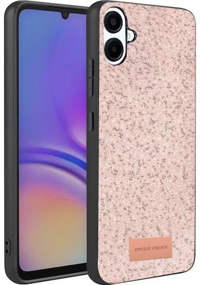 Onegif Samsung Galaxy A07 4g Bright Simli Kapak - Pembe