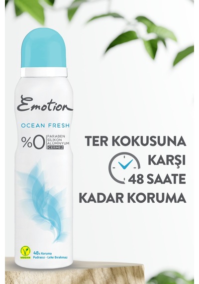 Emotion Ocean Fresh Kadın Deodorant 6 x 150 ML