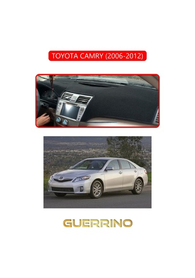 Toyota Camry 2006-2012 Torpido Koruma Halısı Kırmızı Kenar