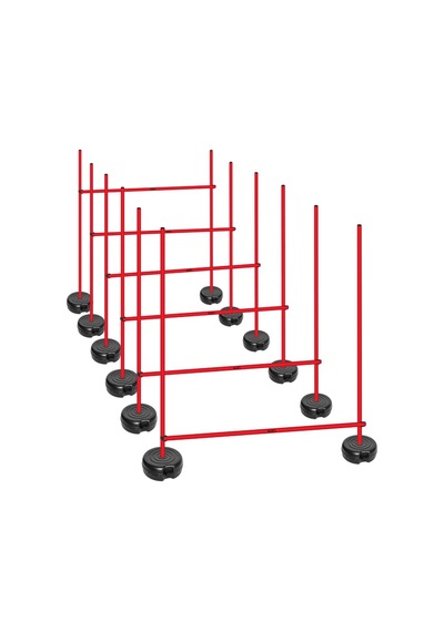 Scucs 1149 Slalom Seti Dolu Renkli Kırmızı