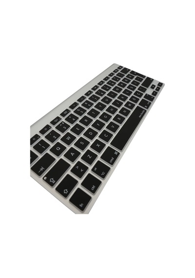 Apple Magic Keyboard A1314 A1243 Türkçe Q Uyumlu Klavye Koruyucu Uk İngilizce Iso Ters L Enter Silikon Kaplama Ultra İnce Kaymaz Toz Ve Sıvı Koruma Keyboard Cover Siyah 45458643