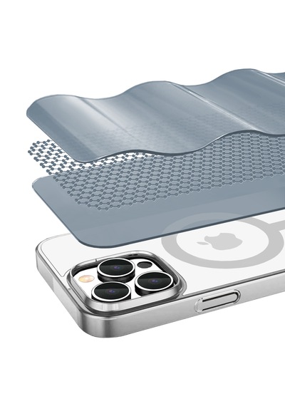 Apple Uyumlu iPhone Buff 16 Pro Max Magsafe Slim Fit Kılıf Silver