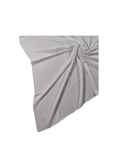 Mim Eşarp Mısırlı Eşarpları Düz Renk Krep Eşarp 100x100 Cm Beyaz