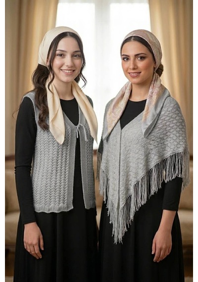 Urfakent Gelin Yeleği Ve Gelin Şalı, Kristal Simli Çeyizlik Yelek Ve Şal Pudra
