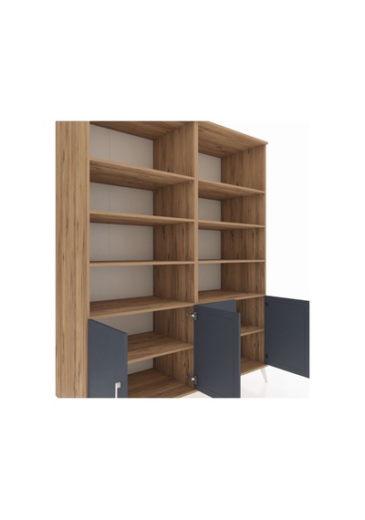 Kronos Gardrop 10 Raflı 4 Kapaklı 176x59x221 Çam-antrasit/çam Antrasit/çam Kronos Gardrop 10 Raflı 4 Kapaklı 176x59x221 Çam-antrasit/çam Antrasit/çam