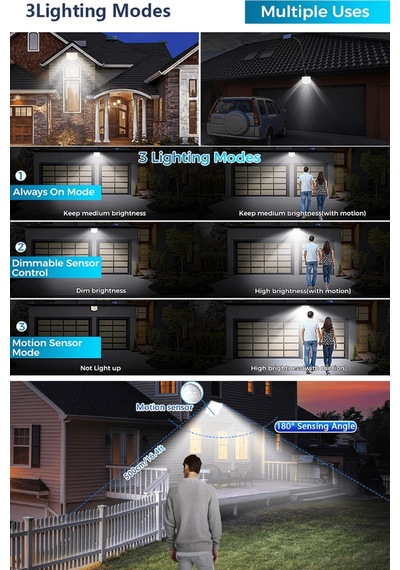 Technosmart Solar 220 Led 5m Kablolu, Ip65, Kumandalı, 3 Modlu, Güneş Enerjili Bahçe Aydınlatma Beyaz
