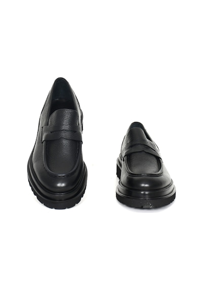 Hakiki Floter Deri Eva Taban Loafer Model Erkek Ayakkabı - Tuna 3420 Siyah