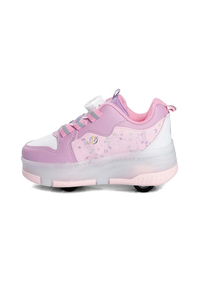 Tuğba Ortopedi 0703 Çocuk Işıklı Tekerlekli Sneaker Lila