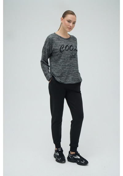 Gizzey Kadın Uzun Kol Siyah Pijama Takım C5t5n8o02 001