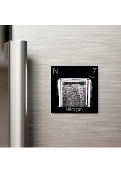 Nitrogen Azot Elementi Buzdolap Magneti 9x9 Cm