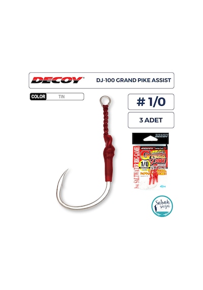 Decoy Dj-100 Grand Pike Tekli Asist İğnesi 1/0 3 Adet