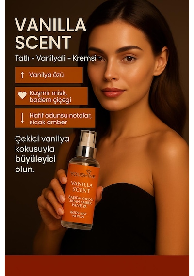 Youshine Vanilla Scent Body Mist 100 ML