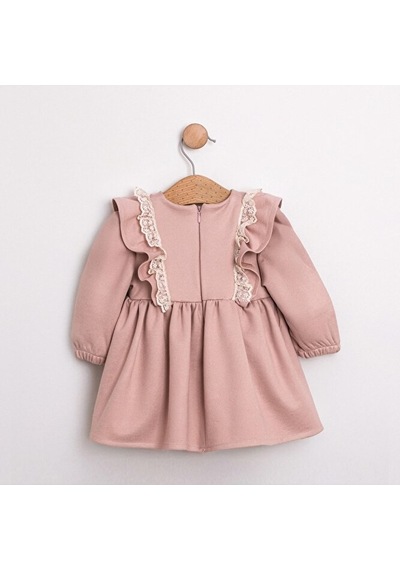 Sweet Bear Oyuncak Aksesuarlı Kız Bebek Elbisesi Bej