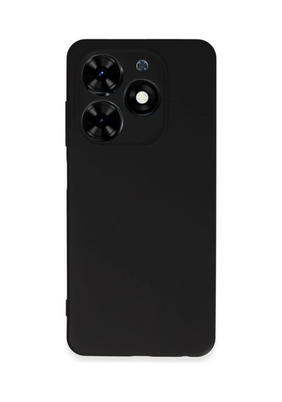 Tecno Spark Go 2024 Kılıf First Silikon - Siyah Sıyah