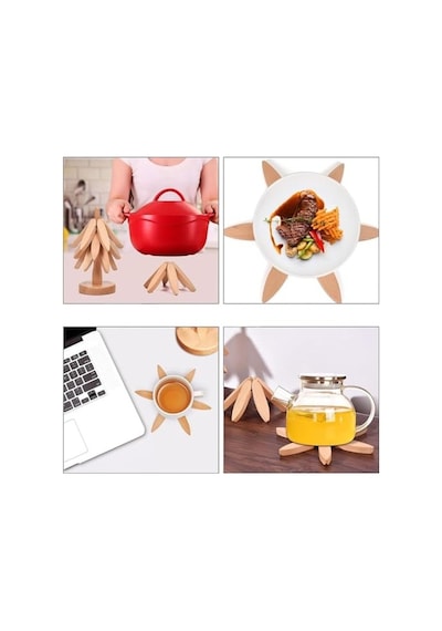 Ağacı Figürü Doğal Renk Kayın Ağacı 22.35 Cm Yükseklik Masa Üstü Dekoratif Süs Diğer