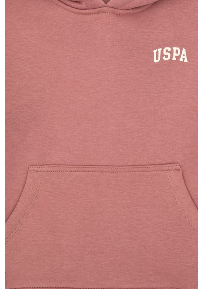 U.S. Polo Assn. Kız Çocuk Orkide Kapüşonlu Şardonlu Basic Sweatshirt 50314304-VR221