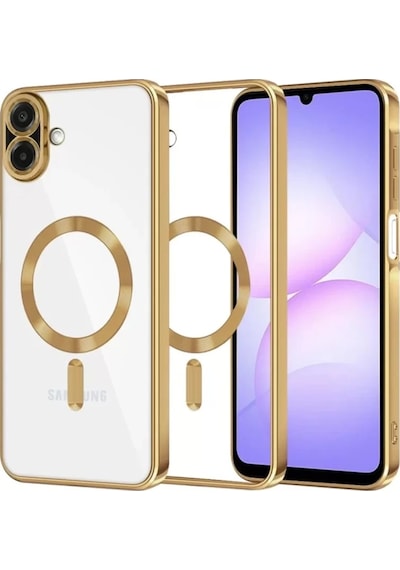 Newface Samsung Galaxy A07 4g Kross Magneticsafe Kapak - Gold Altın