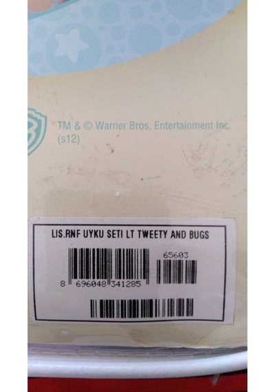 Taç Lisanslı Tweety And Bugs Baby Bebek Uyku Seti