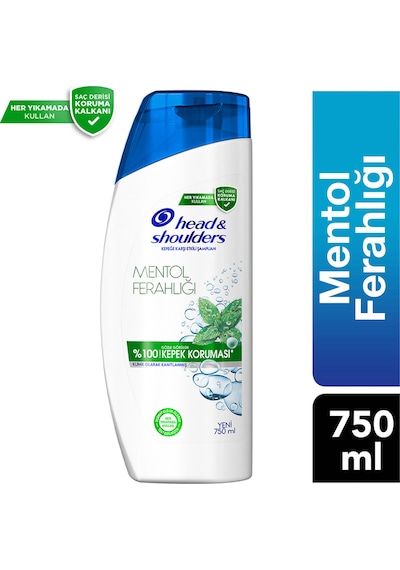 Head & Shoulders Mentol Ferahlığı Kepeğe Karşı Etkili Şampuan 750 ML