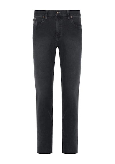 Captiva Regular Fit Likralı Erkek Örme Jean Pantolon 6644 Füme