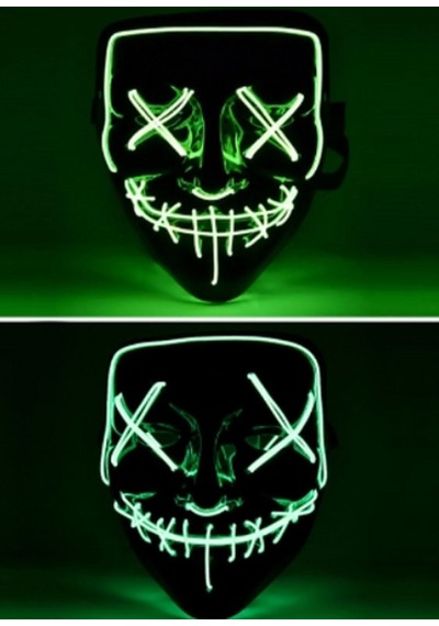 Led Işıklı Yeşil Maske Diğer