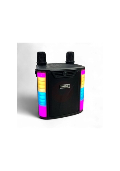 Rose Sp-614 Taşınabilir Şarjlı Bluetooth Karaoke Mikrofon Ve Hoparlör Seti - Siyah