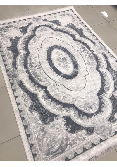 Merinos Halı Rodin Serisi 19774 097 Akrilik Halı Salon Oturma Odası Halısı Gri