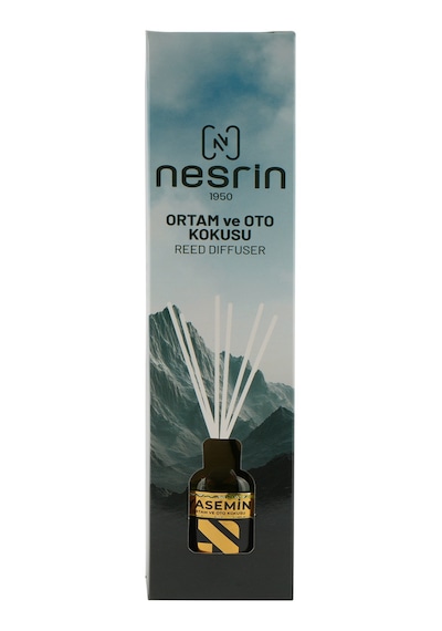 Nesrin Yasemin 50 Ml Çubuklu Oda Ve Oto Kokusu Reed Diffuser, Kalıcı Ortam Kokusu - 8690352954100x