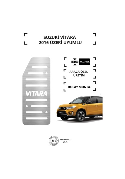 Suzukı Vıtara 2016 Üzeri Ayak Dinlendirme Pedalı Krom Ayak Dayama Pedalı