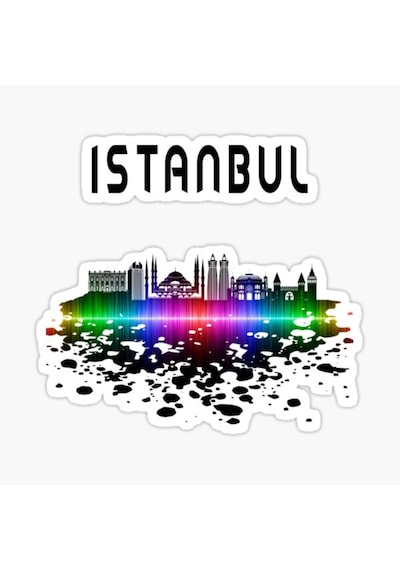 Istanbul Boğazı Renkli Sticker Araba Yapıştırma