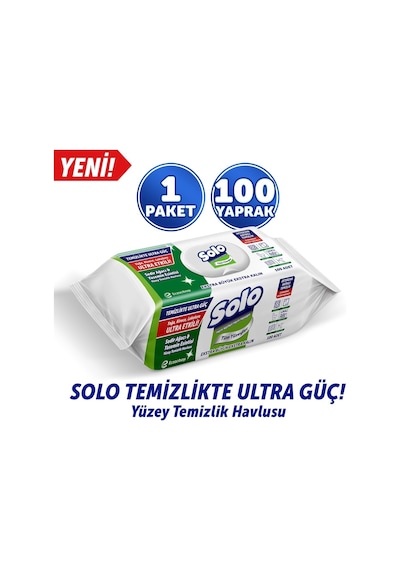 Solo Yüzey Temizlik Havlusu 100 Yaprak Sedir Ağacı&yasemin Esinti 12'li Set