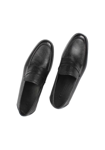 Erkek Siyah Floter Deri Loafer