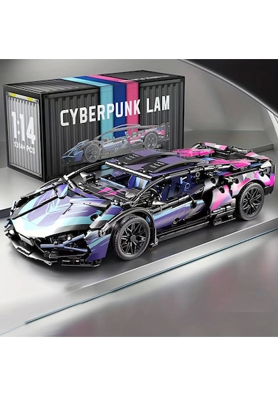 1280 Parça Cyberpunk Mor Cool 1:14 Ölçekli Spor Araba Yapı Blokları Seti 3d Montaj Modeli Kiti, Gençler & Yetişkinler İçin Mükemmel Hediye 14+ Yaş 1280 Parça Cyberpunk Mor Cool 1:14 Ölçekli Spor Araba Yapı Blokları Seti 3d Montaj Modeli Kiti, Gençler & Yetişkinler İçin Mükemmel Hediye 14+ Yaş