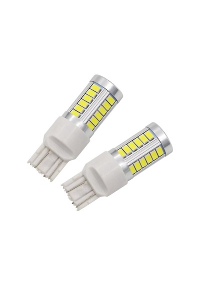 2 Adet T20 Led Ampul Mercekli 33 Ledli Çift Duy Beyaz