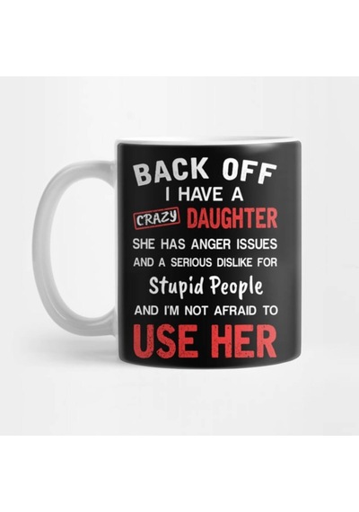 Crazy Daughter - Çılgın Kız Kupa Bardak Çok Renkli