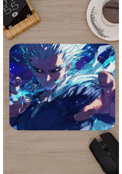 One Punch Man Kaymaz Dikişli Kauçuk Oyuncu Mousepad V5 - 22x18 Gaming Mouse Pad Fare Altlığı