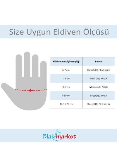 Lateks Eldiven S Beden - Pudrasız Latex Muayene Eldiveni