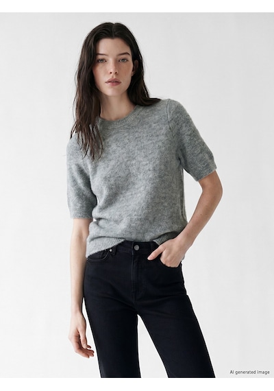 Lcw Comfort Gri Bisiklet Yaka Kadın Triko Kazak