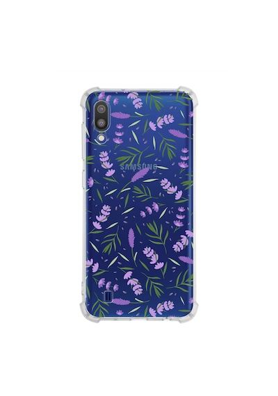 Prinrify Samsung Galaxy M10 Uyumlu Water Color 3 Baskılı Şeffaf Köşe Korumalı Antişok Kılıf