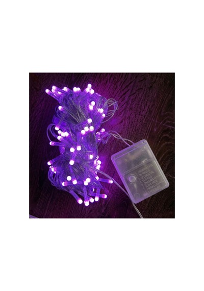 Glbl-tstil4136 10m 100 Led Damla Uçlu Pembe Işık Şeffaf Kablo Renk