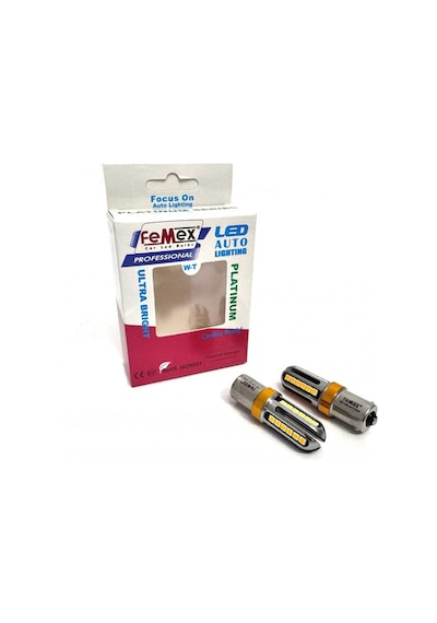 Femex Platinum Tek Duy P21w 1156 15w Turuncu Led Ampul