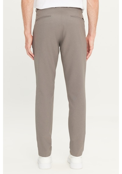 AC&Co / Altınyıldız Classics Erkek Antrasıt Slim Fit Dar Kesim Beli Bağlamalı Çizgili Yan Cepli Casual Jogger Pantolon Antrasit